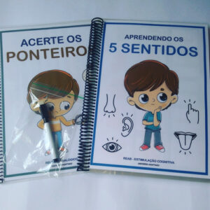 Material Pedagógico - Alfabetização - Autismo (5 Sentidos + Relógio)